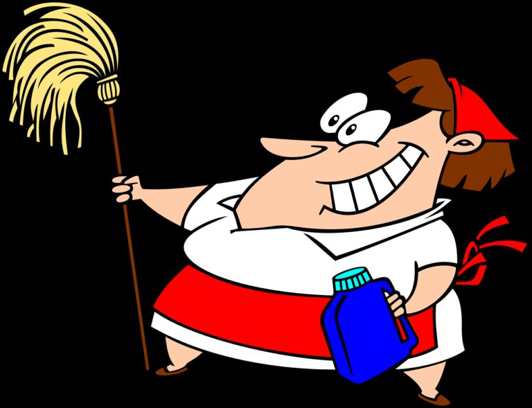 cartoon, cleaning, comic characters