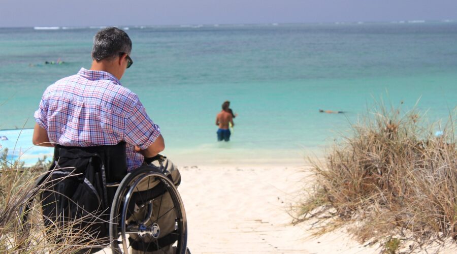 wheelchair, holiday, nature