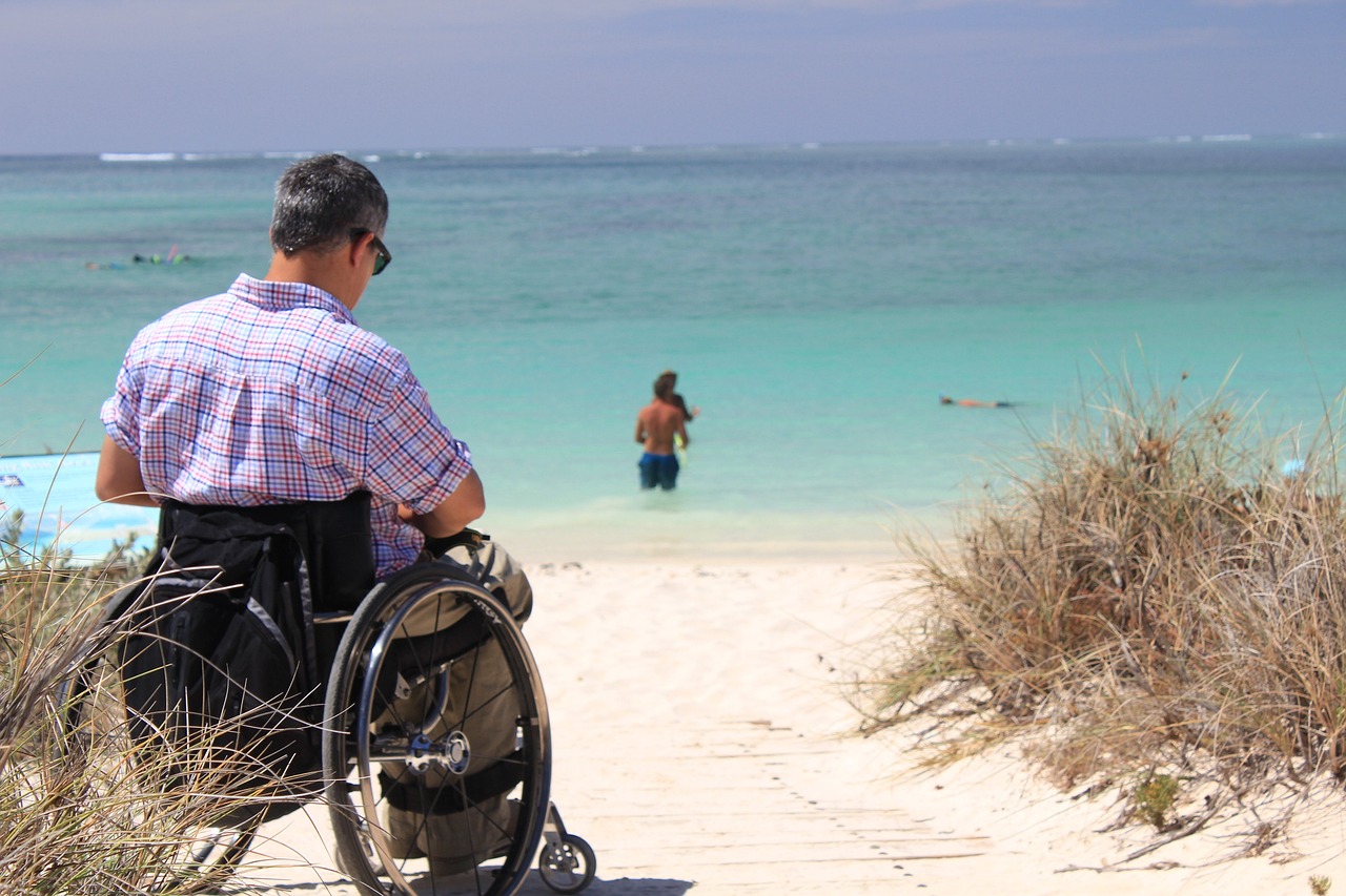 wheelchair, holiday, nature